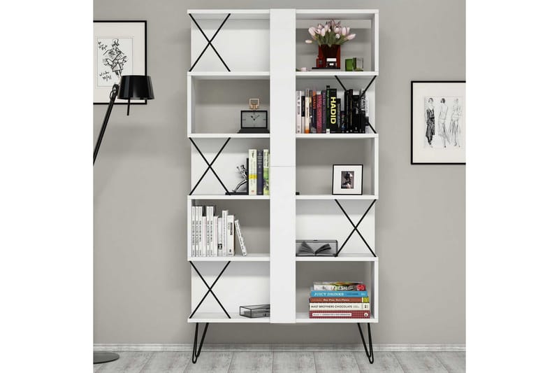 Hovdane Bokhylle 90 cm, Hvit