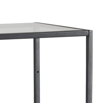 Ikaria Bokhylle 35 cm med 4 Hyller i Glass og Metall - Svart - Oppbevaring - Hylle - Bokhylle
