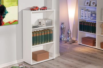 Imhilde Bokhylle 60x110 cm - Hvit - Oppbevaring - Hylle - Bokhylle