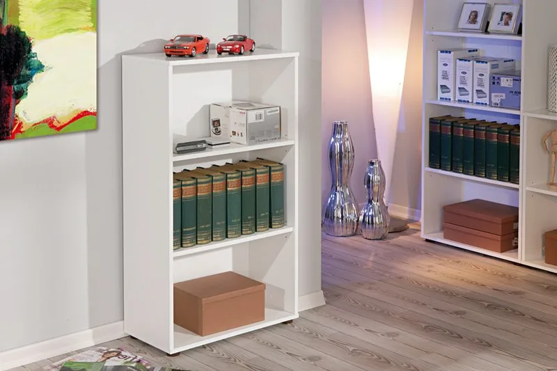 Imhilde Bokhylle 60x110 cm - Hvit - Oppbevaring - Hylle - Bokhylle