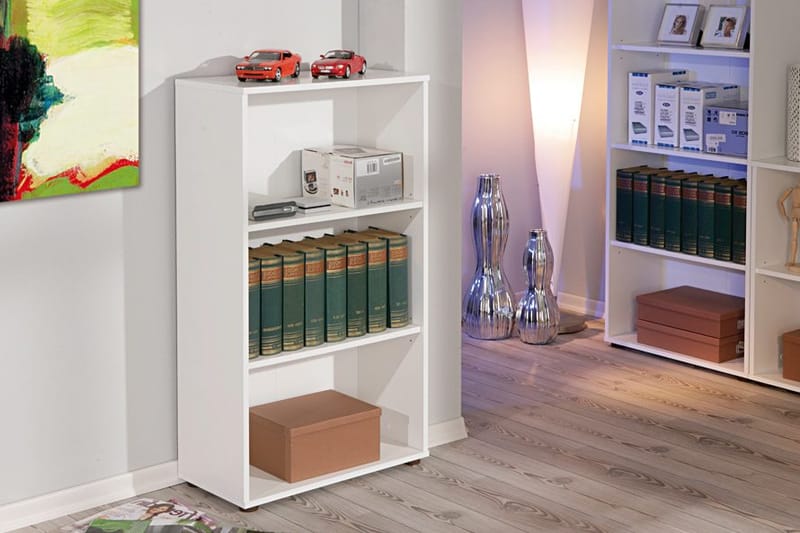 Imhilde Bokhylle 60x110 cm - Hvit - Oppbevaring - Hylle - Bokhylle