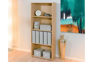 Imhilde Bokhylle 60x145 cm - Lys Eik - Oppbevaring - Hylle - Bokhylle