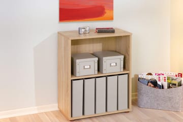 Imhilde Bokhylle 60x75 cm - Lys Eik - Oppbevaring - Hylle - Bokhylle