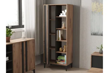 Iraz Bokhylle 70 cm - Antrasitt - Oppbevaring - Hylle - Bokhylle