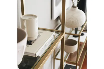 Jorrel Bokhylle 165x80 cm - Gull - Oppbevaring - Hylle - Bokhylle