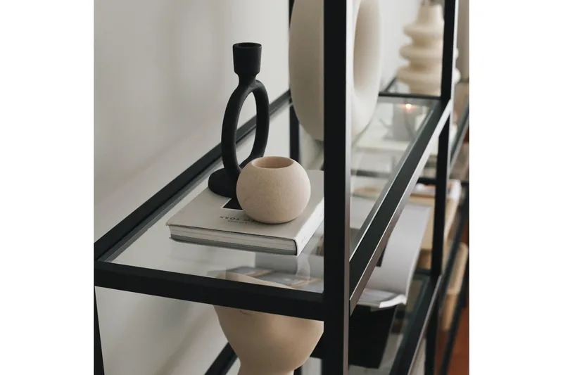 Jorrel Bokhylle 165x80 cm - Svart - Oppbevaring - Hylle - Bokhylle