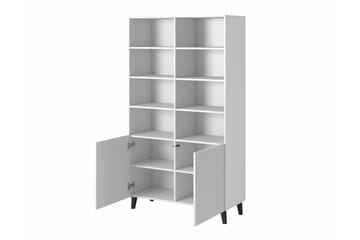 Juniskär Bokhylle 101 cm i Malt Tre - Hvit - Oppbevaring - Hylle - Bokhylle