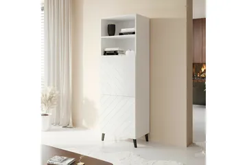 Juniskär Bokhylle 60 cm i Malt Tre - Hvit - Oppbevaring - Hylle - Bokhylle