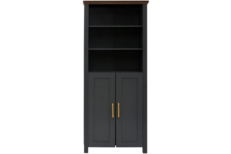 Juntolah Bokhylle 75x39 cm - Svart - Oppbevaring - Hylle - Bokhylle