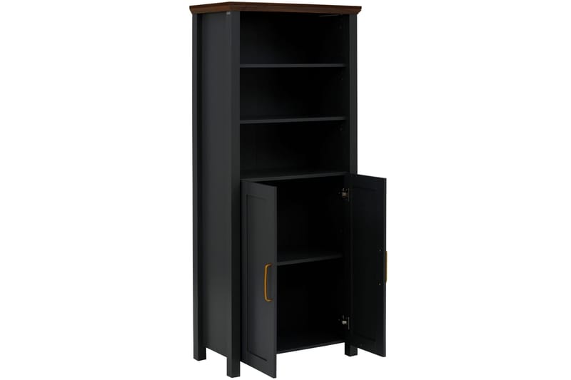 Juntolah Bokhylle 75x39 cm - Svart - Oppbevaring - Hylle - Bokhylle