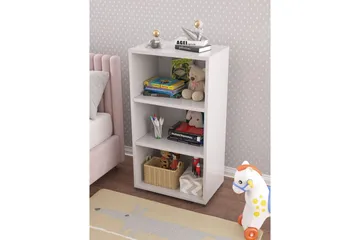 Bokhylle Katsuyuki Hvit - Hvit - Oppbevaring - Hylle - Bokhylle