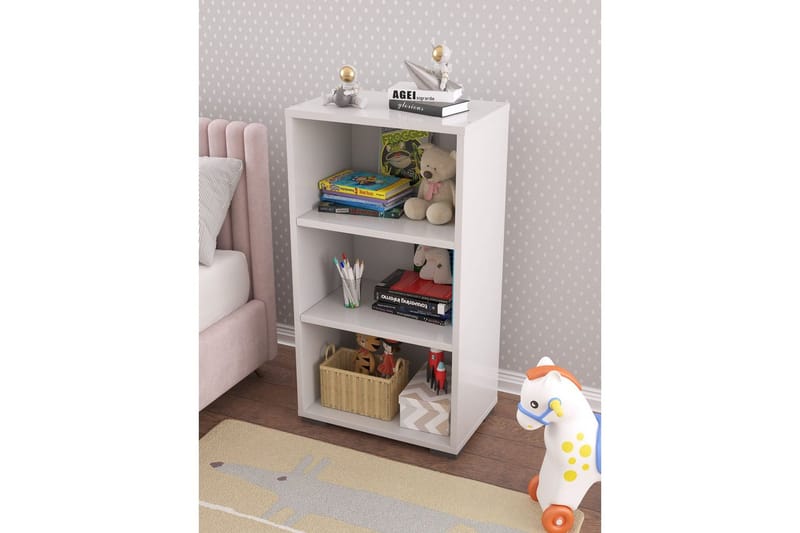 Bokhylle Katsuyuki Hvit - Hvit - Oppbevaring - Hylle - Bokhylle