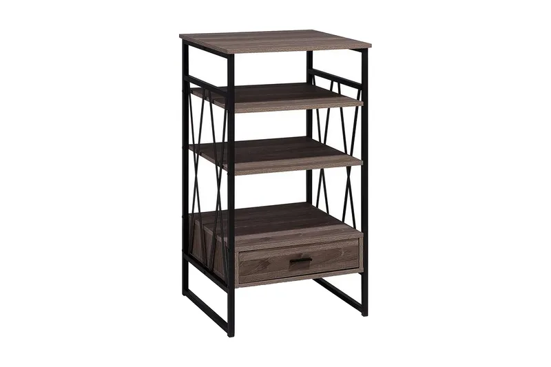 Keene Bokhylle 56 cm i Mørkt Tre, Brun