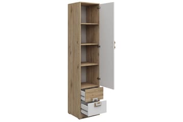 Klacksberg Hylle 40x40x190 cm - Beige / Hvit - Oppbevaring - Hylle - Bokhylle