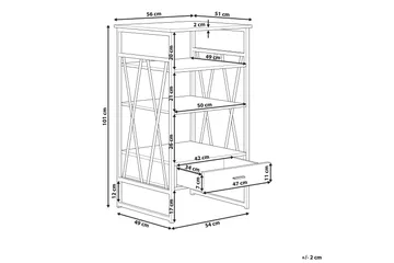 Lanthorn Hylle - Brun - Oppbevaring - Hylle - Bokhylle