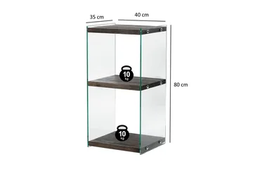 Lepinas Bokhylle 40 cm - Antrasitt - Oppbevaring - Hylle - Bokhylle