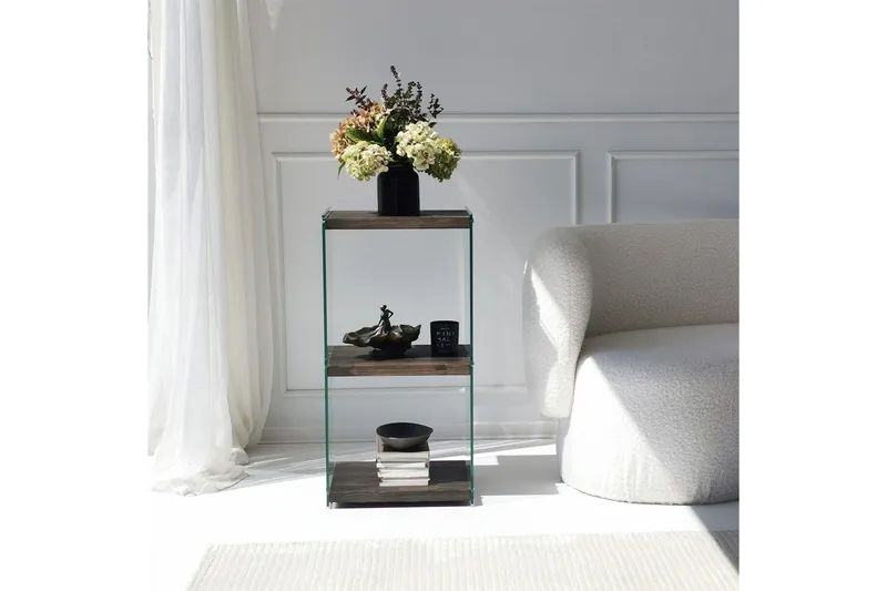 Lepinas Bokhylle 40 cm - Antrasitt - Oppbevaring - Hylle - Bokhylle