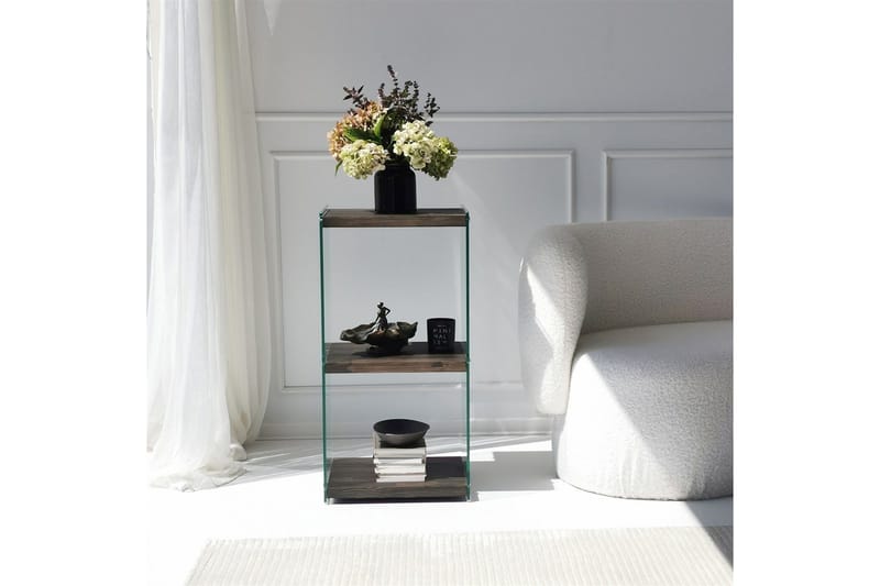 Lepinas Bokhylle 40 cm - Antrasitt - Oppbevaring - Hylle - Bokhylle