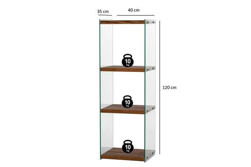 Lepinas Bokhylle 40 cm - Naturell - Oppbevaring - Hylle - Bokhylle