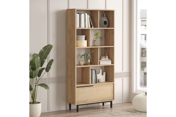 Liyakat Bokhylle 83,9 cm - Eik - Oppbevaring - Hylle - Bokhylle