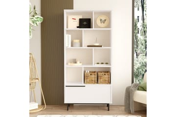 Liyakat Bokhylle 83,9 cm - Hvit - Oppbevaring - Hylle - Bokhylle