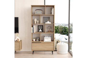 Liyakat Bokhylle 83,9 cm - Valnøtt - Oppbevaring - Hylle - Bokhylle