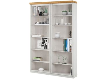 Bokhylle Loft24 Anita Hvit/honning - Hvit/honning - Oppbevaring - Hylle - Bokhylle