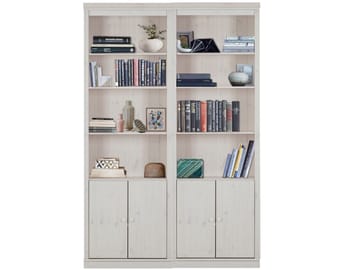 Bokhylle Loft24 Anita Hvit/lakk - Hvit/lakk - Oppbevaring - Hylle - Bokhylle