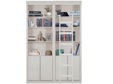 Bokhylle Loft24 Anita Hvit/lakk - Hvit/lakk - Oppbevaring - Hylle - Bokhylle