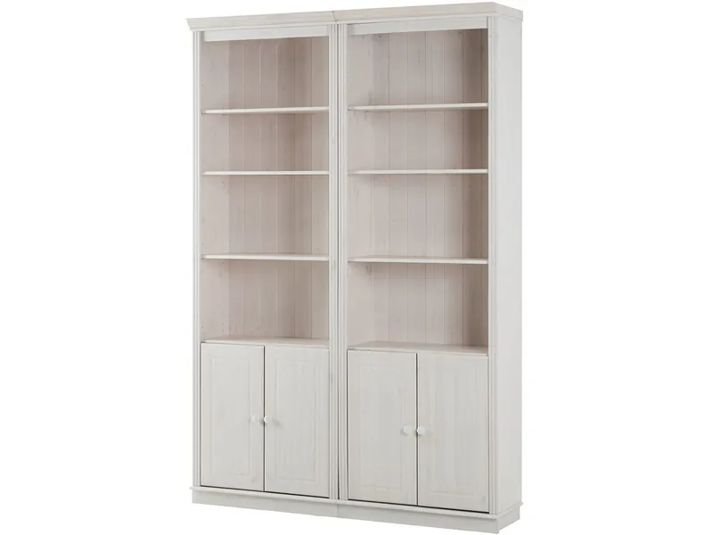 Bokhylle Loft24 Anita Hvit/lakk, Hvit/lakk