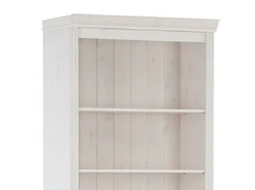 Bokhylle Loft24 Anita Hvit/lakk - Hvit/lakkert - Oppbevaring - Hylle - Bokhylle