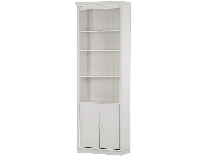 Bokhylle Loft24 Anita Hvit/lakk, Hvit/lakkert