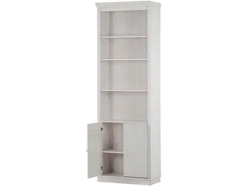 Bokhylle Loft24 Anita Hvit/lakk - Hvit/lakkert - Oppbevaring - Hylle - Bokhylle