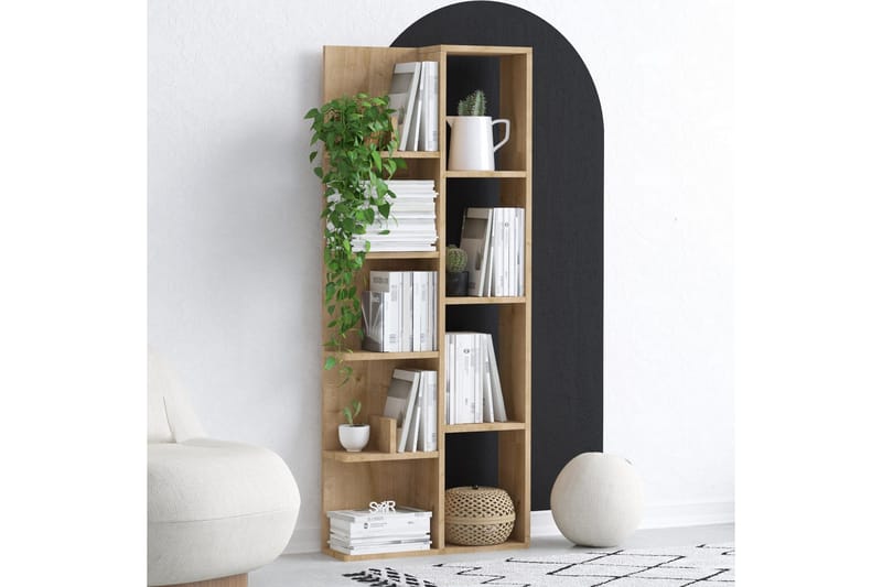 Makhan Bokhylle 60x18 cm Brun - Hanah Home - Oppbevaring - Hylle - Bokhylle