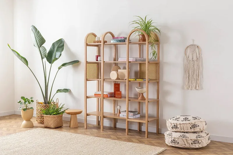 Makwana Bokhylle 120 cm, Naturell