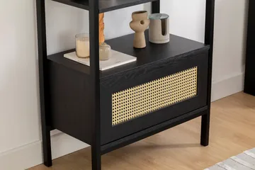 Makwana Bokhylle 76 cm - Svart - Oppbevaring - Hylle - Bokhylle