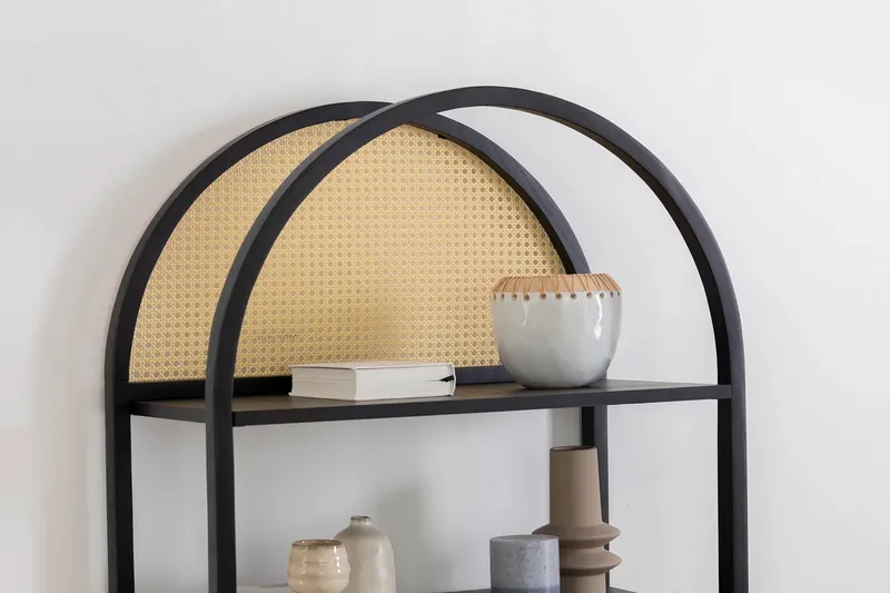 Makwana Bokhylle 76 cm - Svart - Oppbevaring - Hylle - Bokhylle