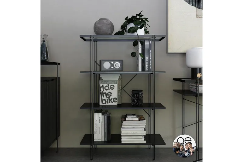 Marinko Bokhylle - Svart - Oppbevaring - Hylle - Bokhylle
