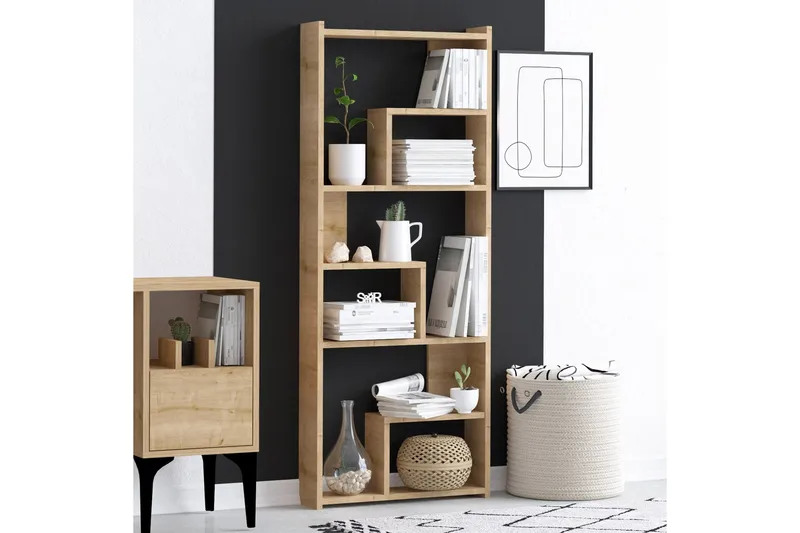 Megg Bokhylle 60x15 cm Brun - Hanah Home - Oppbevaring - Hylle - Bokhylle