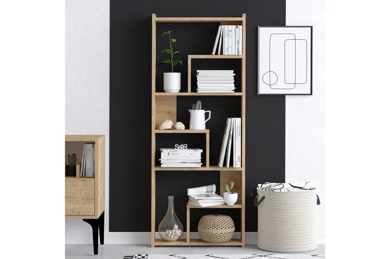 Megg Bokhylle 60x15 cm Brun - Hanah Home - Oppbevaring - Hylle - Bokhylle