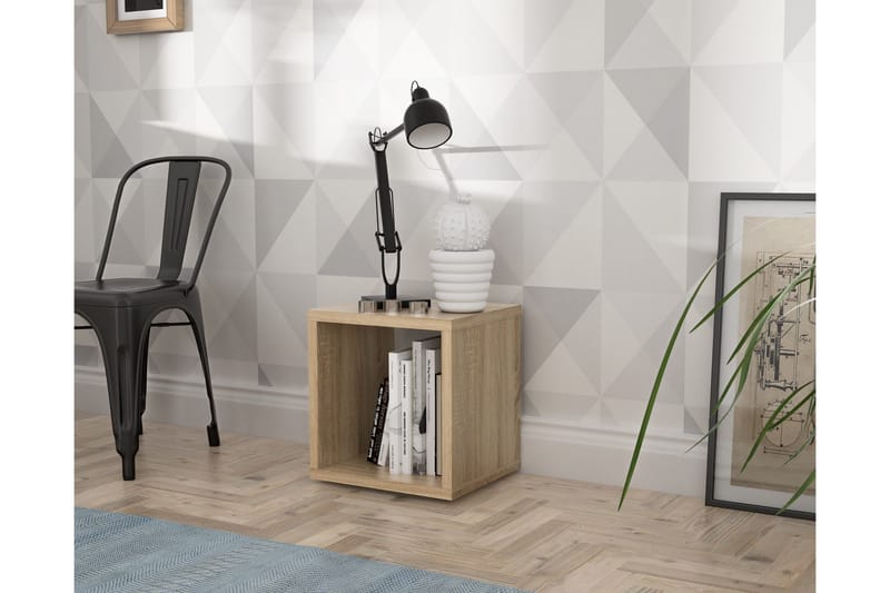 Micheala Bokhylle 40x40 cm - Brun - Oppbevaring - Hylle - Bokhylle