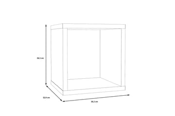 Micheala Bokhylle 40x40 cm - Brun - Oppbevaring - Hylle - Bokhylle