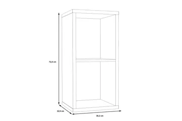 Micheala Bokhylle 40x73 cm - Brun - Oppbevaring - Hylle - Bokhylle