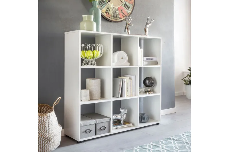 Milahn Bokhylle 108x29 cm, Hvit