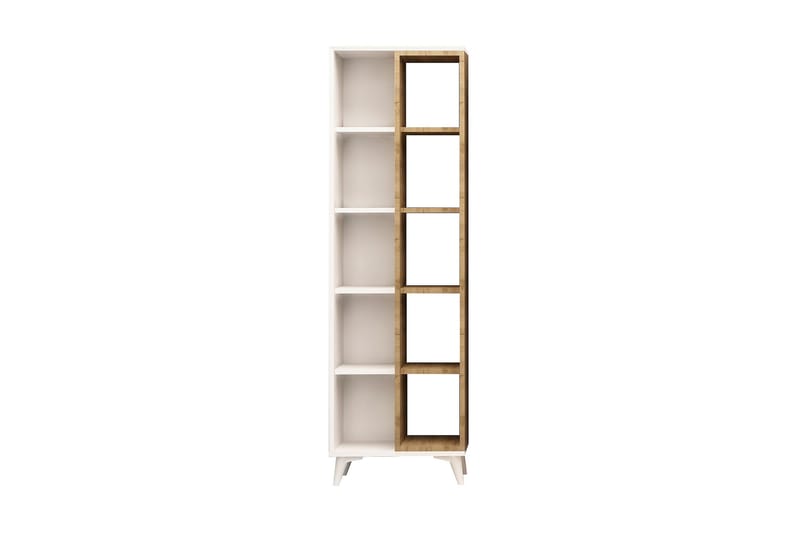 Mod Bokhylle 50 cm i Eik, Hvit