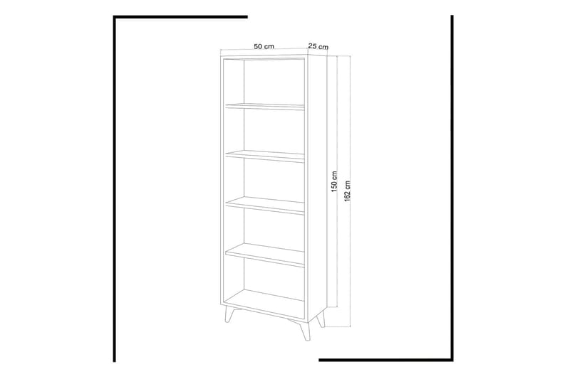 Mod Design Bokhylle Smal - Oppbevaring - Hylle - Bokhylle