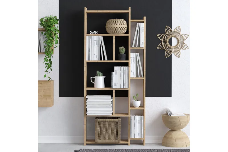 Momo Bokhylle 65x15 cm Brun - Hanah Home - Oppbevaring - Hylle - Bokhylle