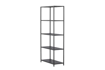 Montevideo Svart Bokhylle 70 cm i Metall - Svart - Oppbevaring - Hylle - Bokhylle