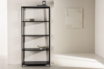 Montevideo Svart Bokhylle 70 cm i Metall - Svart - Oppbevaring - Hylle - Bokhylle