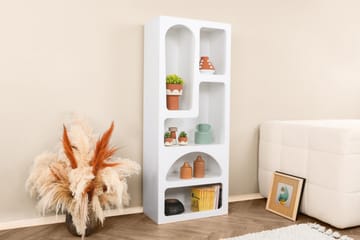 Najrana Bokhylle 60 cm i Malt Tre - Hvit - Oppbevaring - Hylle - Bokhylle